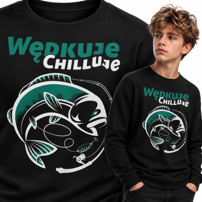 BLUZA DLA WĘDKARZA WĘDKUJE CHILLUJE2